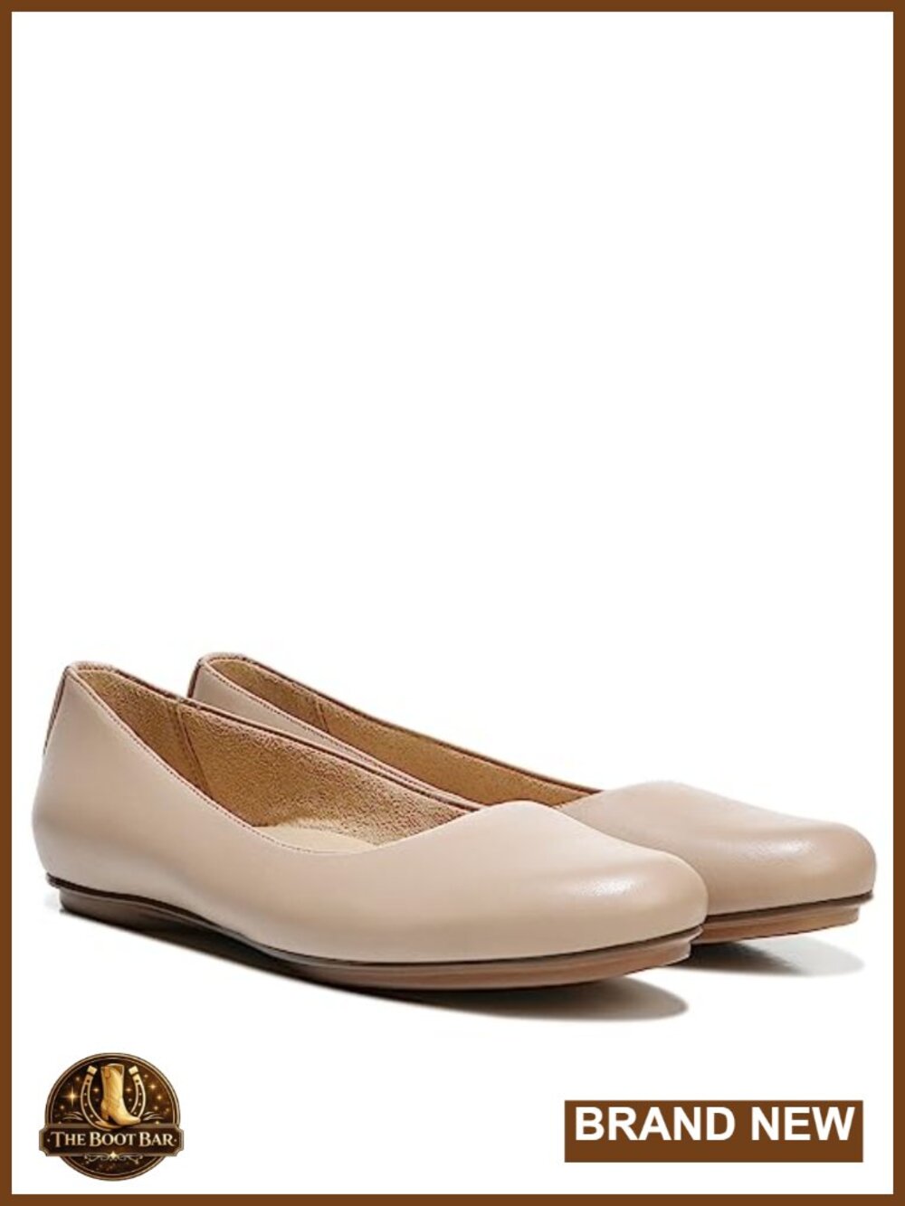 Naturalizer Maxwell Women's Ballet Flat D'Orsay Side Square Topline Comfort